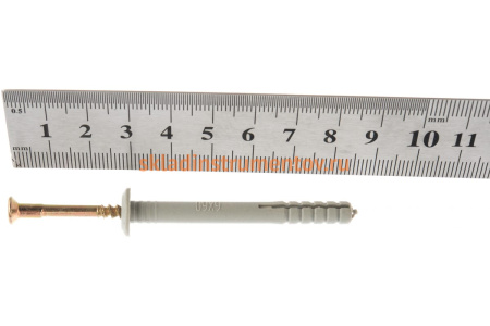 Дюбель-гвоздь полипропиленовый с грибовидным бортиком 1200 шт. (6х60 мм; ТФ0) Зубр 4-301350-06-060