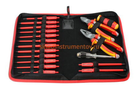 Набор диэлектрических стержней, рукоятки E-SMART, бокорезов и плоскогубцев с отверткой тестером Felo 06391904