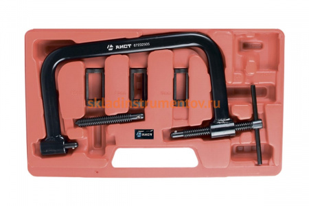 Рассухариватель клапанов - устройство для зажима пружин, 5шт в кейсе AIST 00-00007935