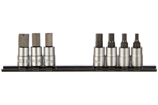 Набор головок-бит 1/4", 6 гранные, 7 шт. FORCE 2073