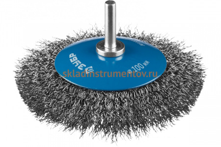 Щетка коническая (100 мм; 0.3 мм витая стальная проволока) для дрели ЗУБР 35230-100_z02