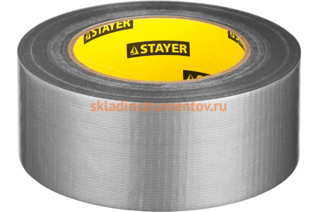 Клейкая лента армированная серебристая (48 мм; 45 м) укрепленная тканью Stayer 12080-50-50