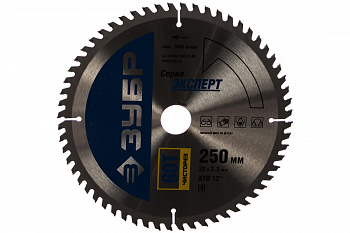 Диск пильный по дереву (250х32 мм; 60Т) ЗУБР 36905-250-32-60