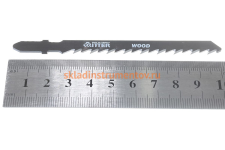 Пилки по дереву Т144D (2 шт; 100х75 мм; шаг 4 мм; 6TPI; CrV) для лобзиков RITTER 3104-2