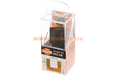 Фреза концевая пазовая Contractor (24x20x50 мм; Z=2) CMT K911-240