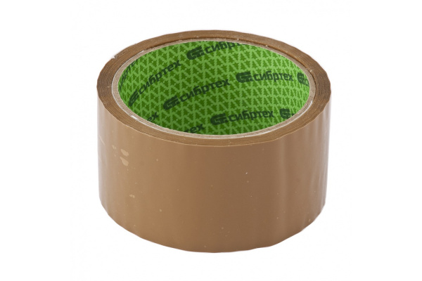 Клейкая лента "Эксперт" СИБРТЕХ 45 мкм, 48 мм х 60 м, цвет коричневый// Сибртех 88724