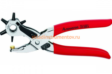 Просечные клещи с револьверной головкой Rennsteig никелированные RE-1042204