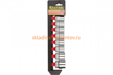 Набор торцовых головок 1/2", 16-27мм, 8шт Kraftool EXPERT QUALITAT SUPER LOCK 27864-H8_z01