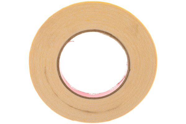 Монтажная клейкая лента на вспененной основе КУРС белая, 12мм х 10м 11782