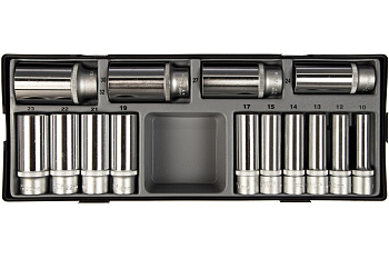 Набор длинных 6-ти гранных головок, 1/2", 14 шт. FORCE T4143