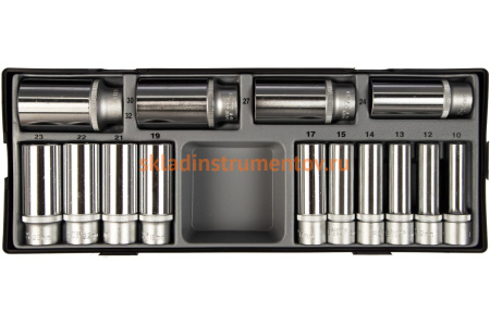 Набор длинных 6-ти гранных головок, 1/2", 14 шт. FORCE T4143