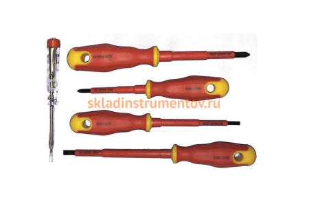 Набор диэлектрических отверток до 1000V с тестером, 4шт SUPER-EGO 1500000671