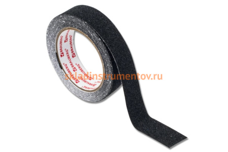 Клейкая противоскользящая лента BRAUBERG 25 мм х 5 м, черная, зернистая, основа ПВХ 606772