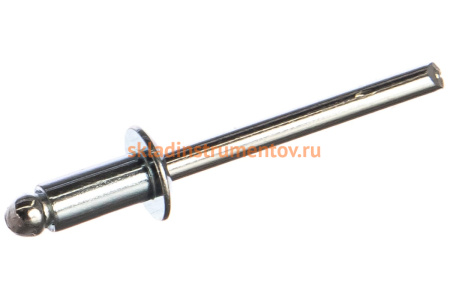 Заклепка вытяжная открытая сталь/сталь St/St (50 шт; 4.8x10 мм; Борт: Стандарт) MESSER 114014810-50