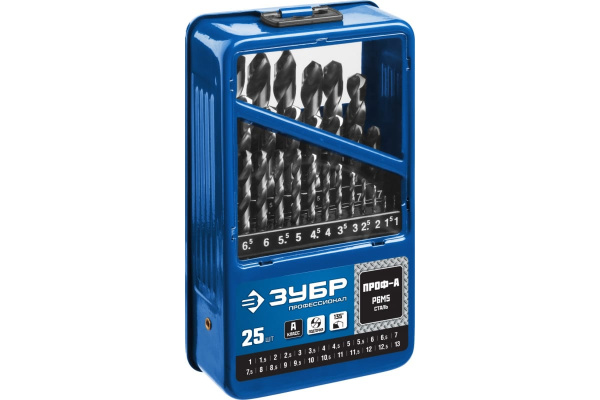 Зубр Набор сверл по металлу ПРОФ. 29625-H25