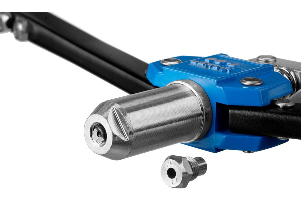 Заклепочник для вытяжных и резьбовых заклепок, в боксе 3,2-4-4,8мм Зубр "ЭКСПЕРТ-Универсал" 31197