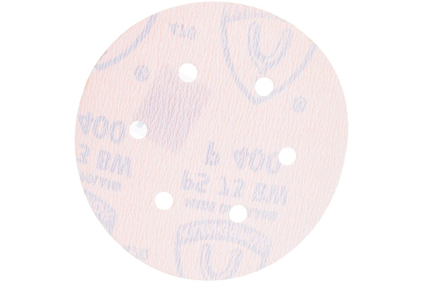 Круг шлифовальный на липучке для обработки красок, лаков и шпаклевок (150 мм; Р400; 6 отверстий) KLINGSPOR 301228