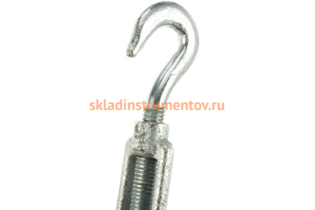 Талреп STAYER DIN 1480, крюк-кольцо, М8, 10 штук, оцинкованный 30515-08 Талреп STAYER DIN 1480, крюк-кольцо, М8, 10 штук, оцинкованный 30515-08