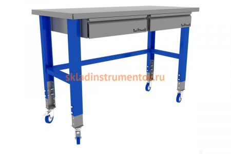 Промышленный металлический стол на колесах 1500 мм Верстакофф PROFFI 115012
