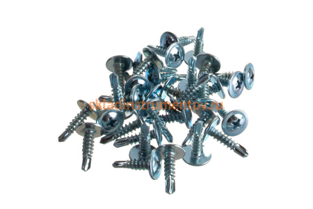 Саморезы с прессшайбой и сверлом по листовому металлу до 2 мм Зубр PH2 4,2х16 мм 35шт 300216-42-016