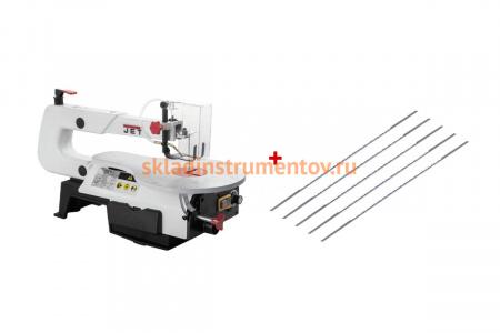 Лобзиковый станок + набор пилок для лобзика (набор из 5 шт.) JET JSS-16A 10000808MAVI