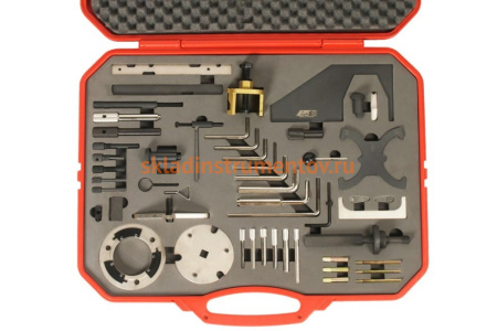 Набор инструментов для установки и регулировки фаз ГРМ бензиновых и дизельных двигателей FORD (51 предмет) JTC JW0826