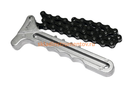 Алюминиевый цепной рычажный съемник (ключ) масляного фильтра 125мм AIST 00-00004203