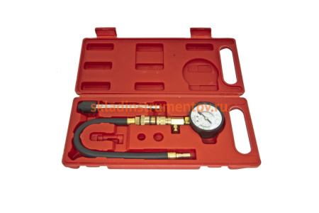 Компрессометр бензинового двигателя в кейсе ЭВРИКА 3 предмета ER-86305