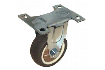 Колесо коричневая мягкая резина неповоротное FCG25 50 мм MFK-TORG 7052050