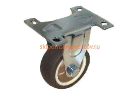 Колесо коричневая мягкая резина неповоротное FCG25 50 мм MFK-TORG 7052050