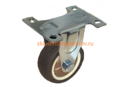 Колесо коричневая мягкая резина неповоротное FCG25 50 мм MFK-TORG 7052050