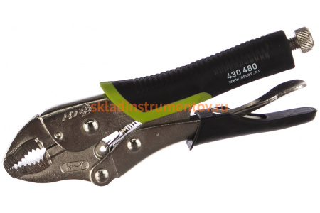 Зажим с фиксацией с полукруглым захватом Дело техники 180 мм 430480