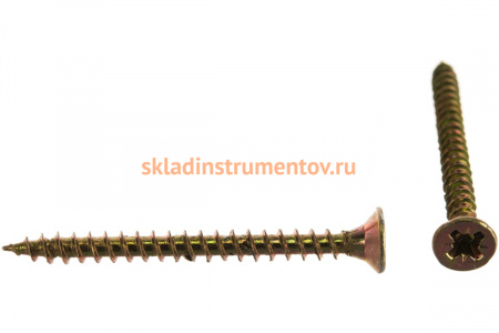 Универсальные шурупы для дерева, ДСП, ДВП Зубр желтопассивированные, PZ, 3,5x40мм, ТФ1, 400 штук 4-300391-35-040