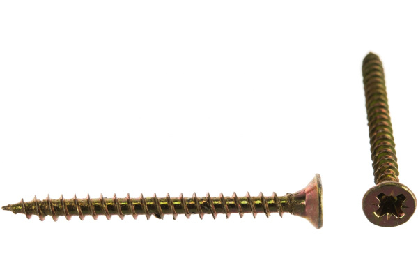 Универсальные шурупы для дерева, ДСП, ДВП Зубр желтопассивированные, PZ, 3,5x40мм, ТФ1, 400 штук 4-300391-35-040