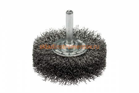 Щетка дисковая с гофрированной стальной проволокой Эксперт 475 (100 мм; хвостовик 6 мм) Профоснастка 20709005