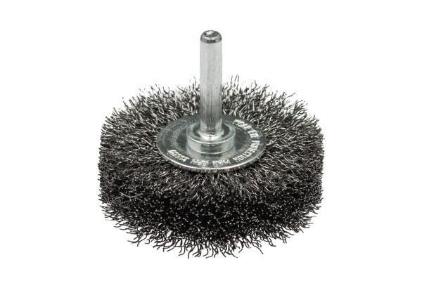 Щетка дисковая с гофрированной стальной проволокой Эксперт 475 (100 мм; хвостовик 6 мм) Профоснастка 20709005