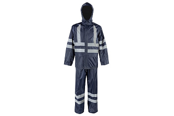 Влагозащитный костюм 2Hands повышенной видимости, синий, L KP1HV