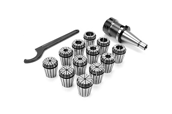 Патрон цанговый 30 с набором цанг ER32 12 шт, 3-20 мм Micron 108060