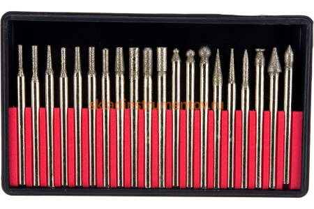 Набор абразивных шарошек по металлу КУРС 20 шт. 36483