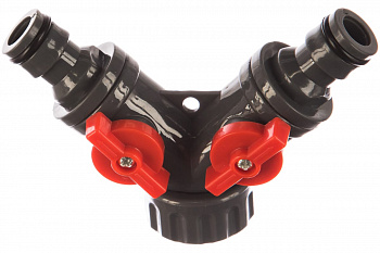 Распределитель 2-х канальный с резьбой 3/4" КУРС 76427