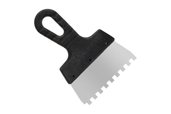 Фасадный зубчатый шпатель (нержавеющая сталь, 150мм, зуб.8x8мм) РемоКолор Мастер 12-8-150