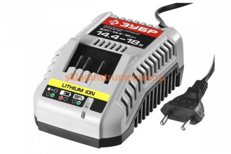 Зарядное устройство М1, 12-18 В для Li-Ion АКБ Зубр БЗУ-14.4-18 М1