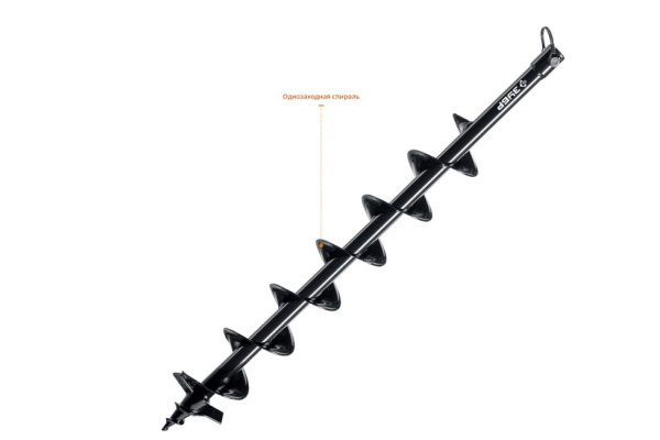 Шнек для мотобуров, грунт, d=100 мм, однозаходный Зубр 7051-10