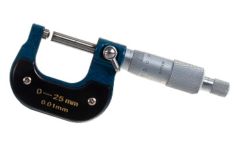 Трубный микрометр МТ- 25 0,01 со сферической пяткой МИК Micron 450485