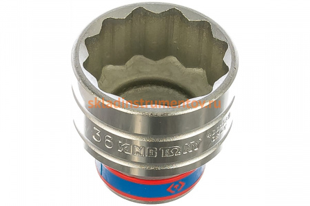 Головка торцевая стандартная двенадцатигранная 1/2", 36 мм KING TONY 433036M