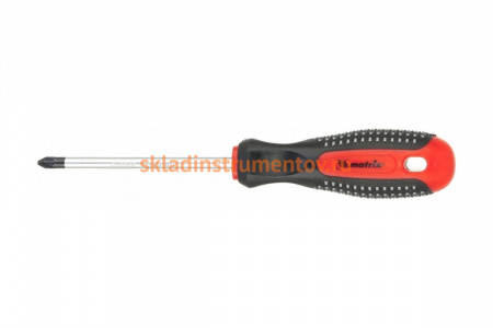 Отвертка PZ2x100мм, CrV, 3-х компонентная рукоятка "anti slip" MATRIX Fusion 11403
