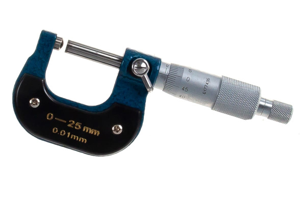 Трубный микрометр МТ- 25 0,01 со сферической пяткой МИК Micron 450485