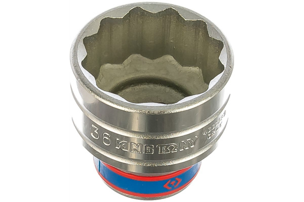 Головка торцевая стандартная двенадцатигранная 1/2", 36 мм KING TONY 433036M