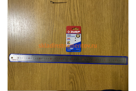 Нержавеющая двусторонняя линейка 50см Зубр Эксперт 34280-1-050