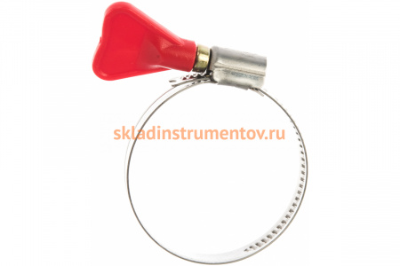 Хомуты Зубр ЭКСПЕРТ "Бабочка" нерж. сталь, накатная лента 9 мм, 35-50 мм, 2 шт. 37835-35-50